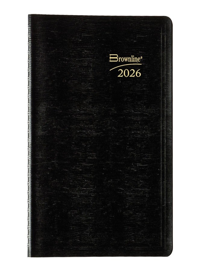 براونلاين مخطط براونلاين® الشهري الأساسي لعام 2026، 14 شهرًا، من ديسمبر 2025 إلى يناير 2027، تجليد حلزوني مزدوج، 8.875 بوصة × 7.125 بوصة، أسود (CB1200.BLK-26) - Image 1