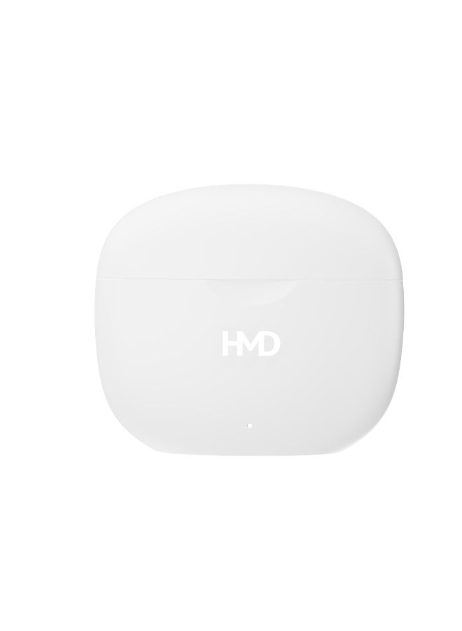 HMD DUB P70 True Wireless Earbuds, 10mm Drivers, 4 Mic AI-ENC for Clear Calls, Environmental Noise Cancellation, 35 Hours Playtime, In-Ear Detection, Low Latency Mode, IPX4, Fast Charging White - Image 5