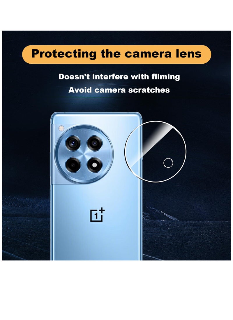 Generic - For OnePlus 12R Screen Protector with Camera Lens Protector, 9H Hardness Anti-Scratch 3D Tempered Glass flim, Case Friendly,Anti-Scratch (2+2 PACK) - Image 1