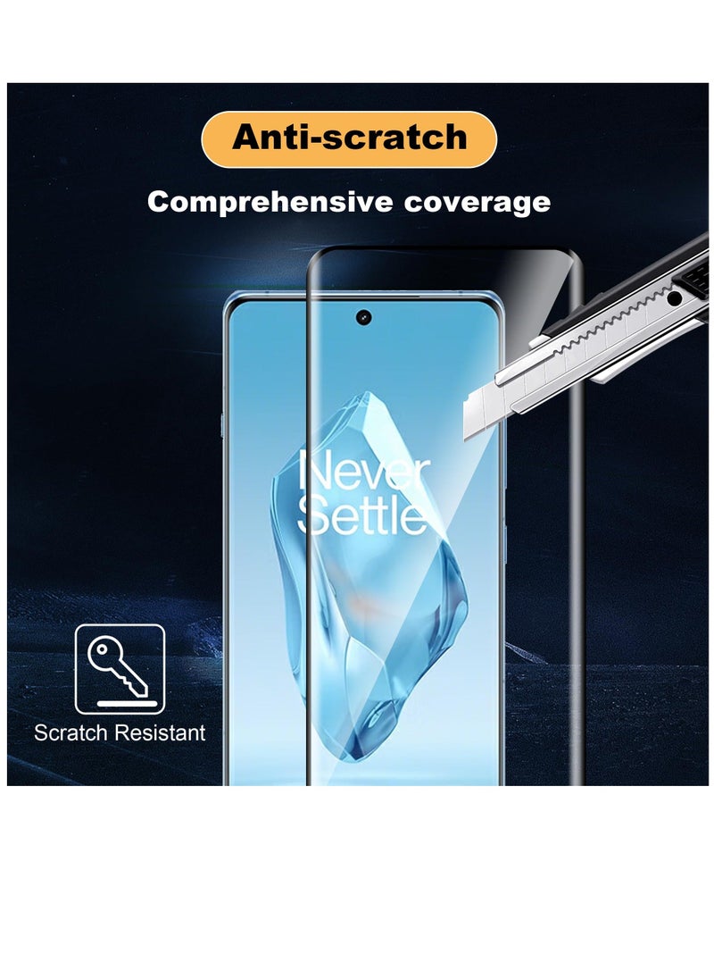 Generic - For OnePlus 12R Screen Protector with Camera Lens Protector, 9H Hardness Anti-Scratch 3D Tempered Glass flim, Case Friendly,Anti-Scratch (2+2 PACK) - Image 1