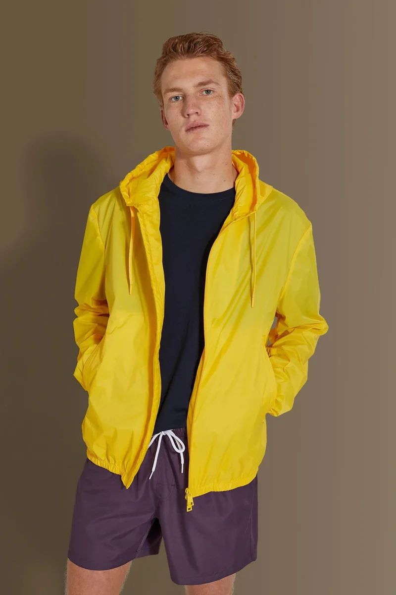 Tech sailor jkt fabric in nylon cire - Yellow