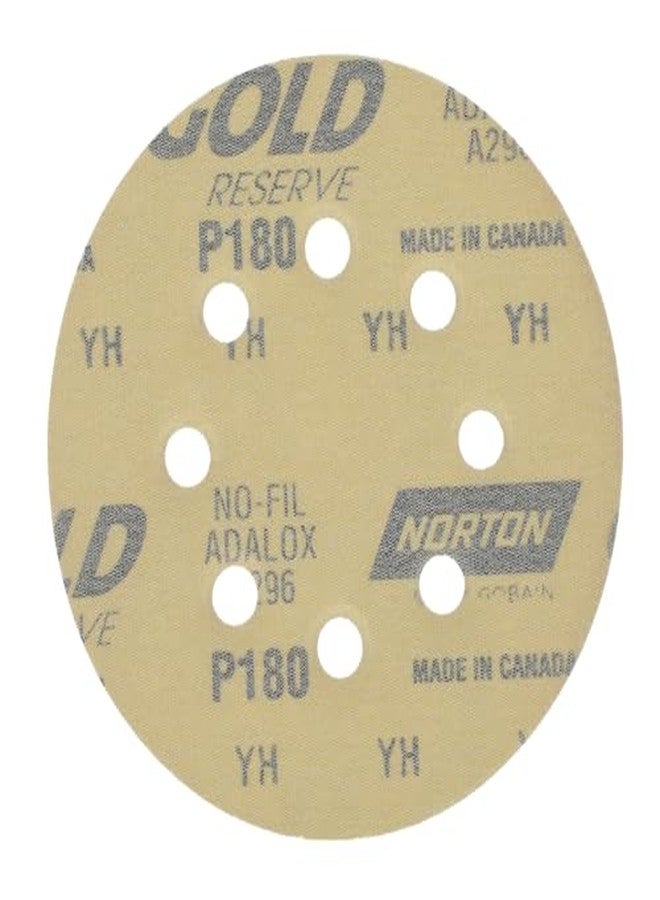 Norton 5" Norton 49219 MultiSand Hook & Sand 8-Hole Sanding Disc, P180-Grit, 25-Pack - Image 5