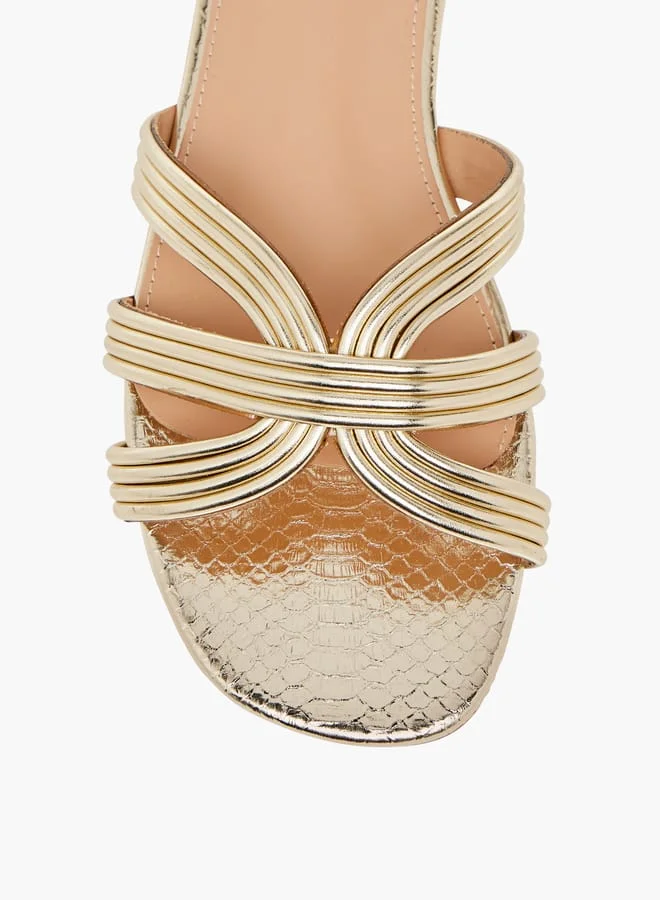 Celeste Women's Textured Slip-On Flat Sandals