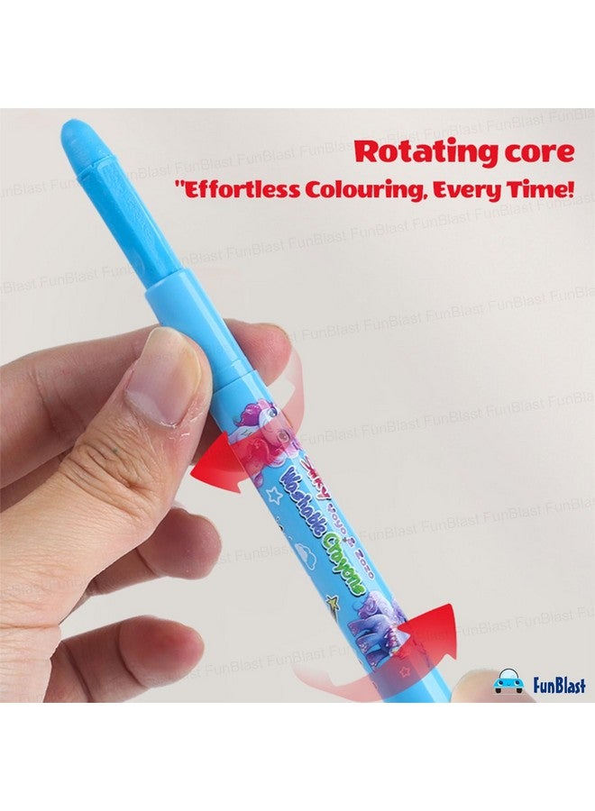 فنبلاست أقلام تلوين فن بلاست للأطفال - قابلة للغسل، ناعمة كالحرير، قابلة للالتواء، 24 لونًا، في علبة، مجموعة أقلام تلوين للأطفال، مجموعة أقلام تلوين فنية للأطفال، مجموعة رسم وتلوين (فضاء) - Image 2