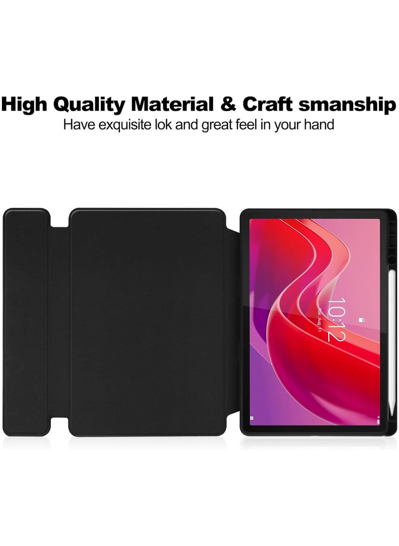 General - Keyboard Case Compatible with Lenovo Tab M11 11 Inch 2023 / Xiaoxin Pad 2024 Rotating Stand Smart Tablet Cover Detachable Wireless Tab M11 Keyboard Case with Pen Holder - Image 1