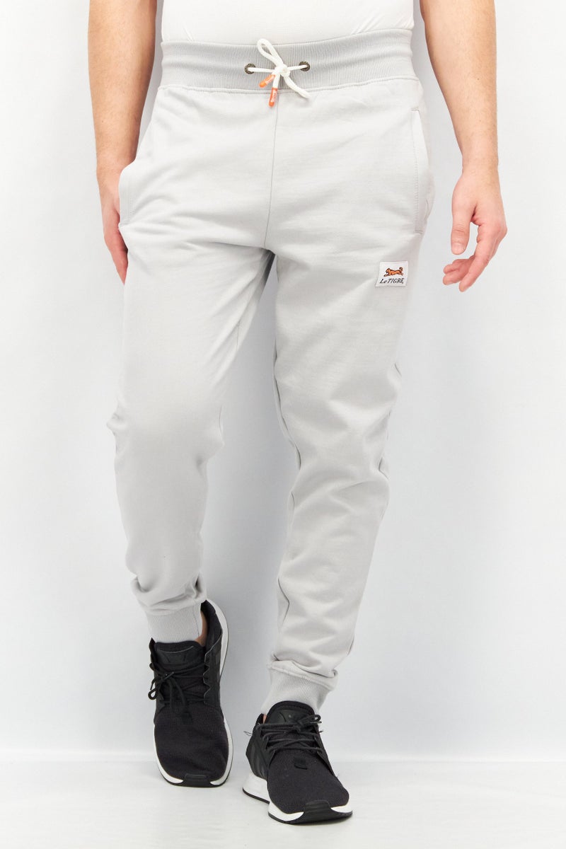 Le tigre Men Regular Fit Brand Logo Jogger Pants, High Rise - Image 1