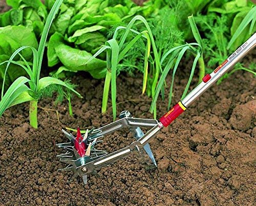 FIELDSTAR Wolfgarten Multi Star Push Pull Weeder/Soil Miller/Crumbler Without Handle (Silver), Working Width: 15 cm - Image 2
