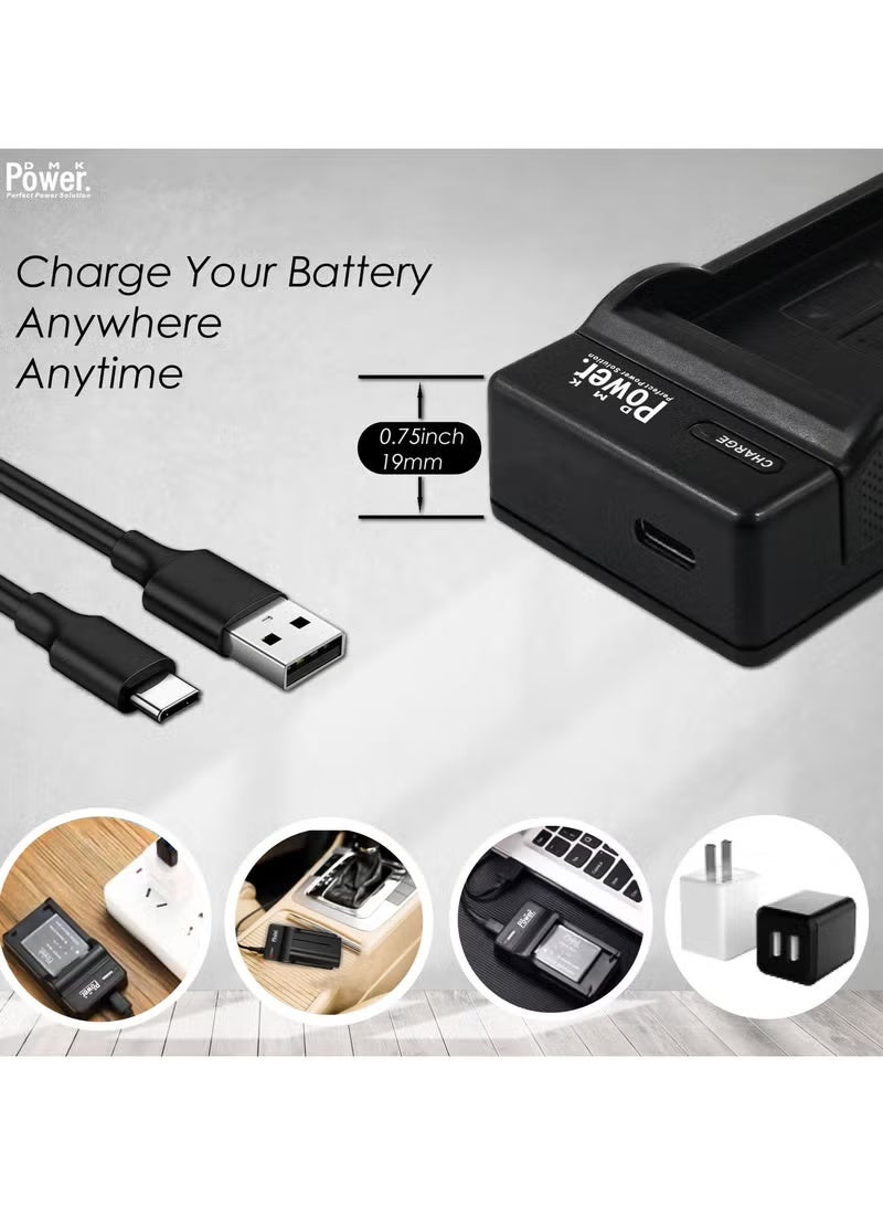 DMK Power EN-EL9 TC-USB1 Single USB Charger Compatible with Nikon D5000, D3000, D60, D40X, D40 Digital SLR Camera - Image 3