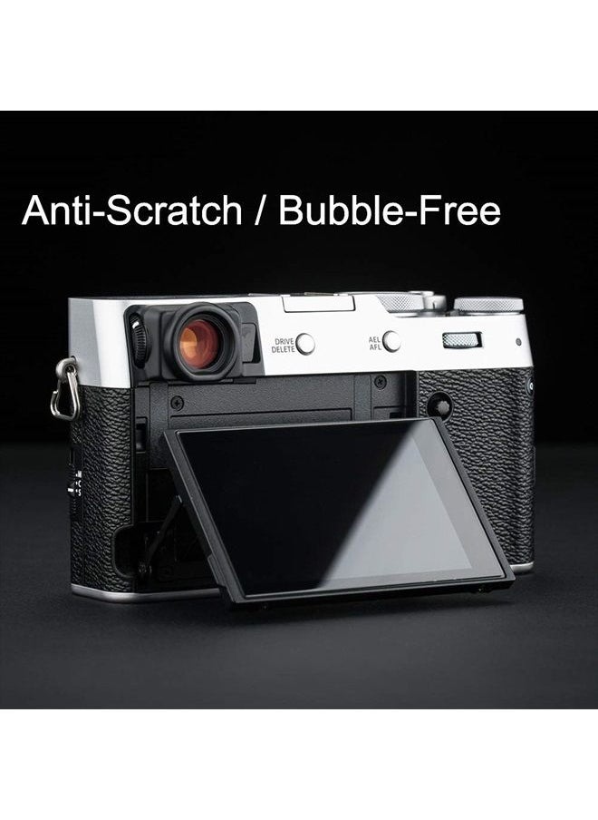 JJC - 2 Pack Camera Screen Protector for Fujifilm X100V X-T4 X-E4 Camera, Ultra-Thin Anti-Fingerprint Anti-Scratch 9H Hardness 2.5D Rounded Edges Tempered Glass Protector - Image 1