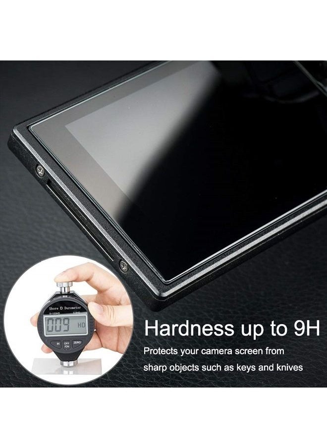 JJC - 2 Pack Camera Screen Protector for Fujifilm X100V X-T4 X-E4 Camera, Ultra-Thin Anti-Fingerprint Anti-Scratch 9H Hardness 2.5D Rounded Edges Tempered Glass Protector - Image 1