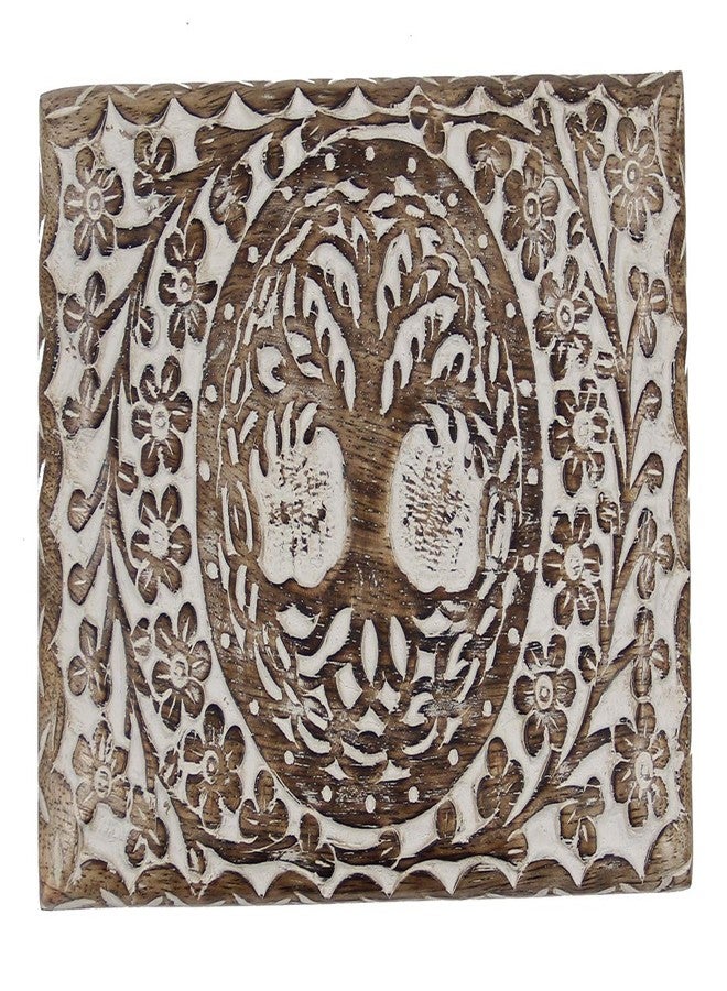 DharmaObjects Hand Carved Tree Of Life Jewelry Trinket Keepsake Wooden Storage Box (Tree of Life 1, Large) - Image 2