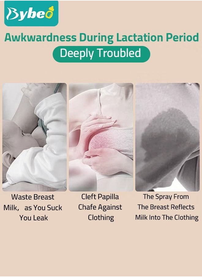 Bybeo Silicone Shell & Milk Collection Catcher for Breastfeeding Relief (2 in 1) Protect Cracked, Sore, Engorged Nipples While Nursing or Pumping During The Day  - Image 2