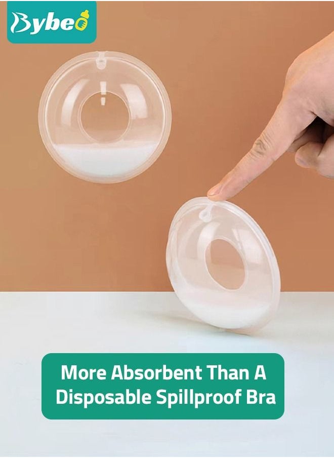Bybeo - Silicone Shell & Milk Collection Catcher for Breastfeeding Relief (2 in 1) Protect Cracked, Sore, Engorged Nipples While Nursing or Pumping During The Day - Image 1