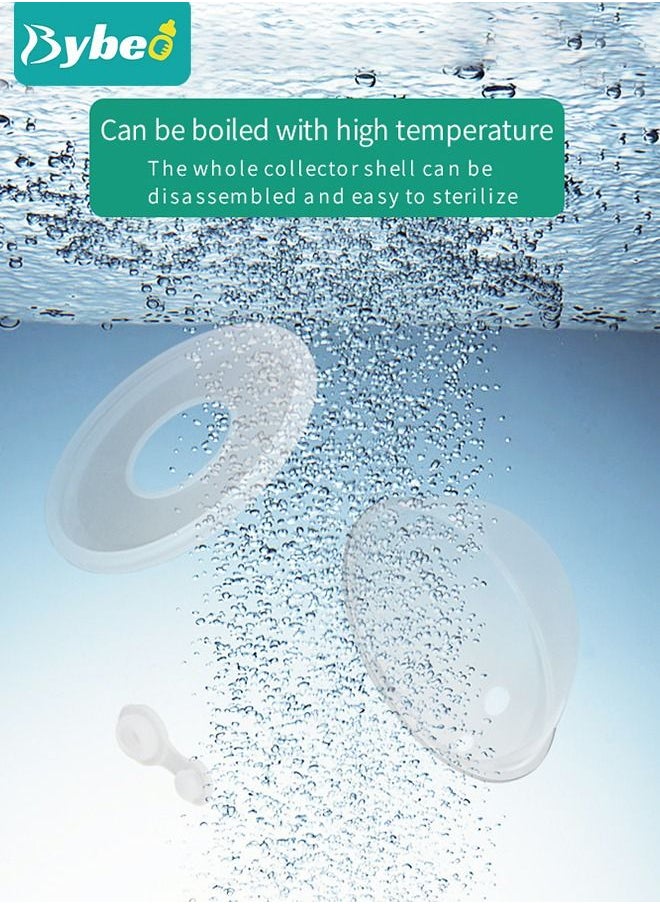 Bybeo - Silicone Shell & Milk Collection Catcher for Breastfeeding Relief (2 in 1) Protect Cracked, Sore, Engorged Nipples While Nursing or Pumping During The Day - Image 1