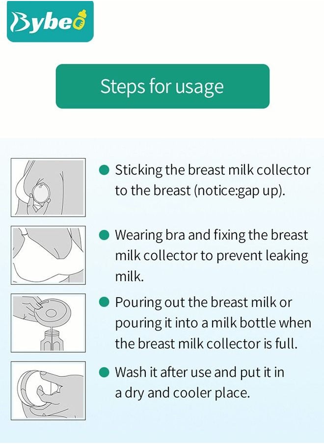 Bybeo - Silicone Shell & Milk Collection Catcher for Breastfeeding Relief (2 in 1) Protect Cracked, Sore, Engorged Nipples While Nursing or Pumping During The Day - Image 1