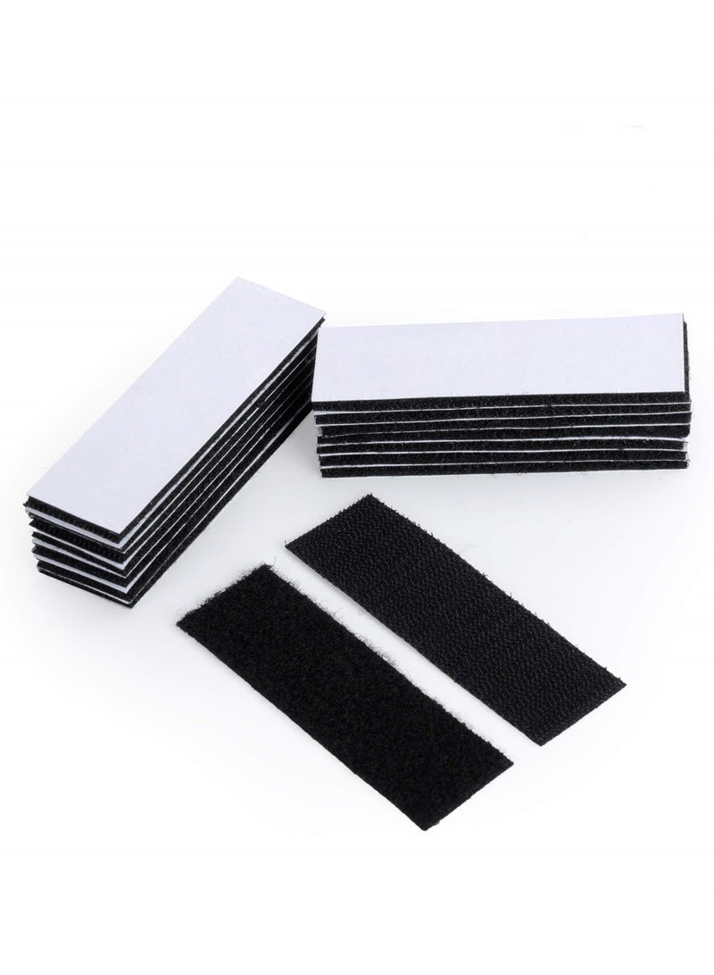 Excefore Heavy Duty Mounting Tape Double-Side Reclosable Hook Loop Strips Tape Sticky Fastener Waterproof Indoor Outdoor Use for Holds Picture Frame and Tools  - Image 1