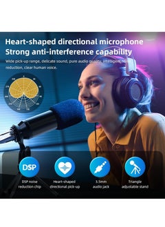 XiuWoo Podcast Equipment Bundle, BM 800 Podcast Microphone Bundle with F9 Voice Changer, Condenser Microphone Recording Studio Package for Podcasting Live Streaming Singing PC Mobile TikTok YouTube  - Image 4