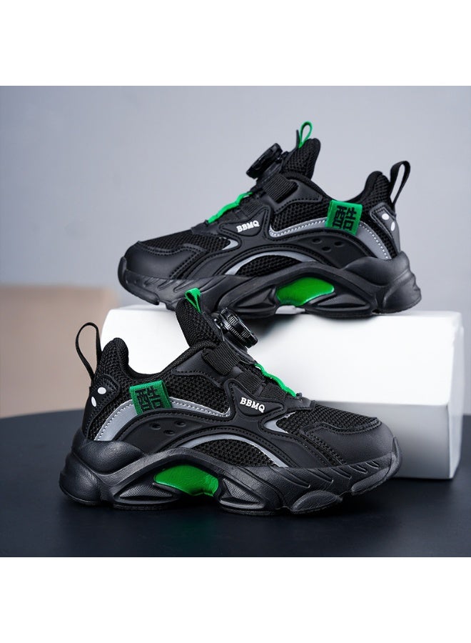 NIBEMINENT Children Shoes Boys Sneakers Fashion Mesh Breathable Kids Sports Casual Sneakers Running Tennis Shoes  Boy - Image 1