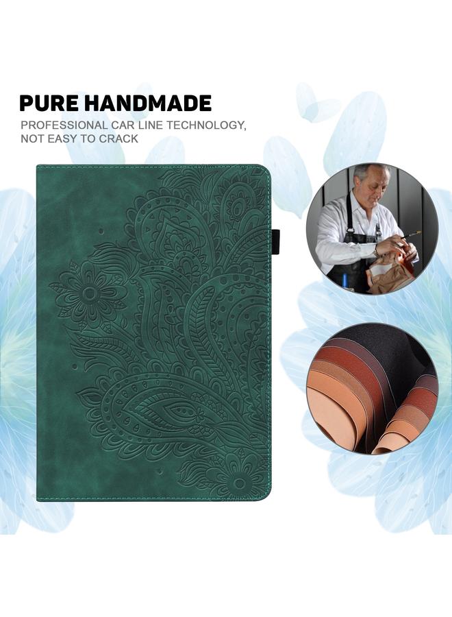 Zaboon Case For Huawei MatePad 10.4 Peacock Embossed Pattern TPU + PU Horizontal Flip Leather Case with Holder & Card Slots & Wallet & Sleep / Wake-up Function  - Image 5