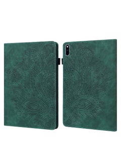 Zaboon Case For Huawei MatePad 10.4 Peacock Embossed Pattern TPU + PU Horizontal Flip Leather Case with Holder & Card Slots & Wallet & Sleep / Wake-up Function  - Image 1