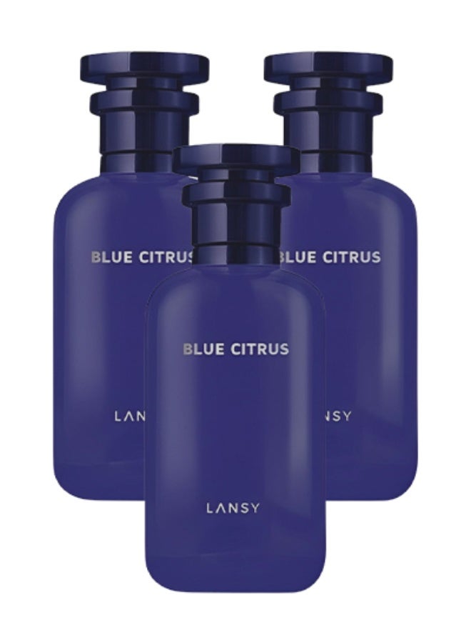 Lansy 3 Pieces Blue Citrus Perfume For Men 100ml EDP - Image 1