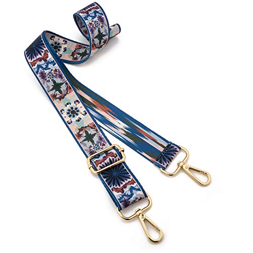 ZOOEASS Wide Shoulder Strap Adjustable Replacement Belt Guitar Style Crossbody Bag Handbag Strap Multicolor Canvas Straps(Wide:1.4in) (Color25) - Image 2