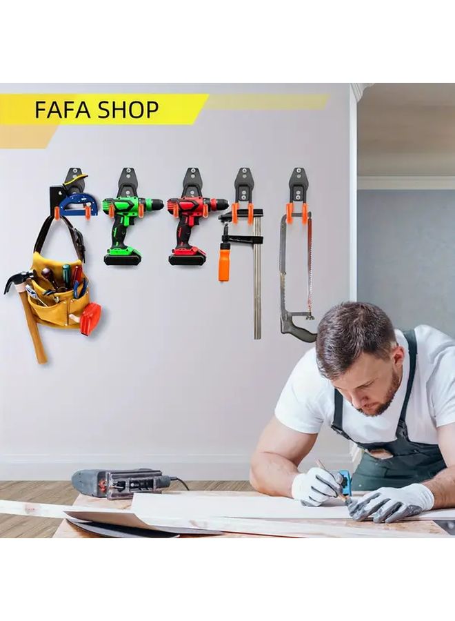 2 Pcs Heavy Duty Wall Hooks Industrial Steel Garage Storage L Size - Image 3