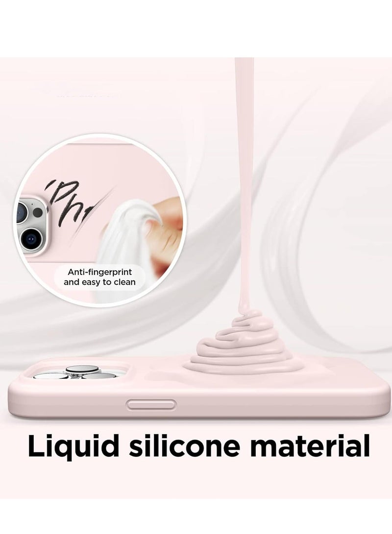 Raxoom [3-in-1] iPhone 15 Plus Case Bundle â€“ Pink Premium Liquid Silicone Shockproof Cover with 9H Tempered Glass Protector - Image 4