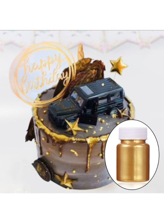 HOMESTAR Baking Decoration Powder Gold 15G Food-Grade Edible Glitter For Cake Decorations Sprinkle Glimmer Coloring Powder Shimmer Baking Cookies Fondant - Image 4