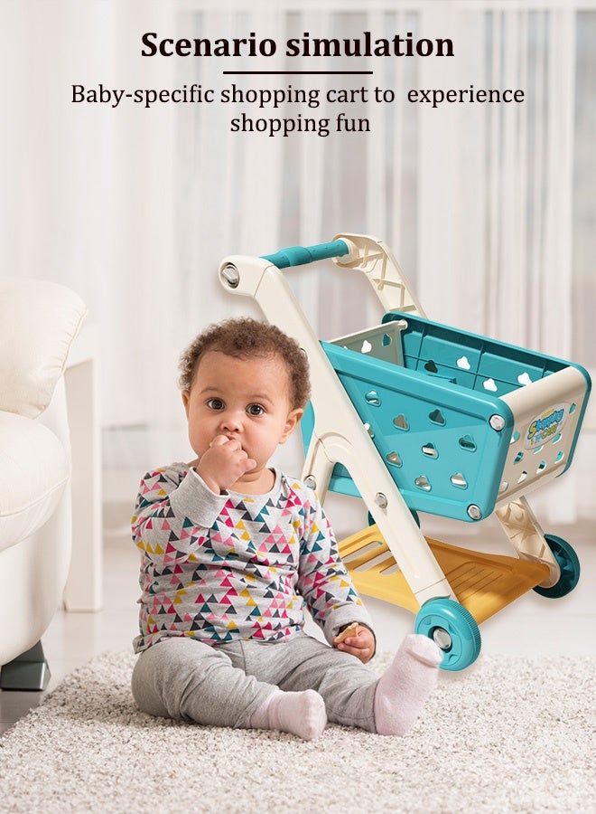 Simulated shopping cart toys, Children's handcart shopping toys, Simulated shopping cart, Fun accessories, Fruits and Vegetables, Snack box, Role playing toys, Children's toys  - Image 5