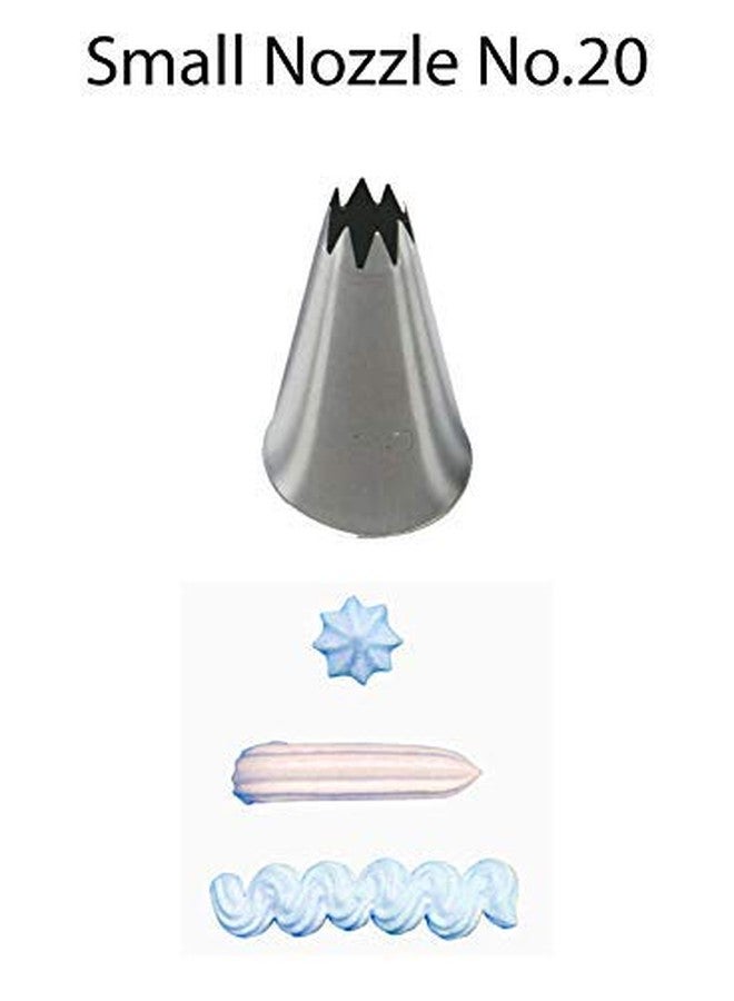 Cake Decor Small Nozzle - No. 20 Open Star Piping Nozzle - Image 2