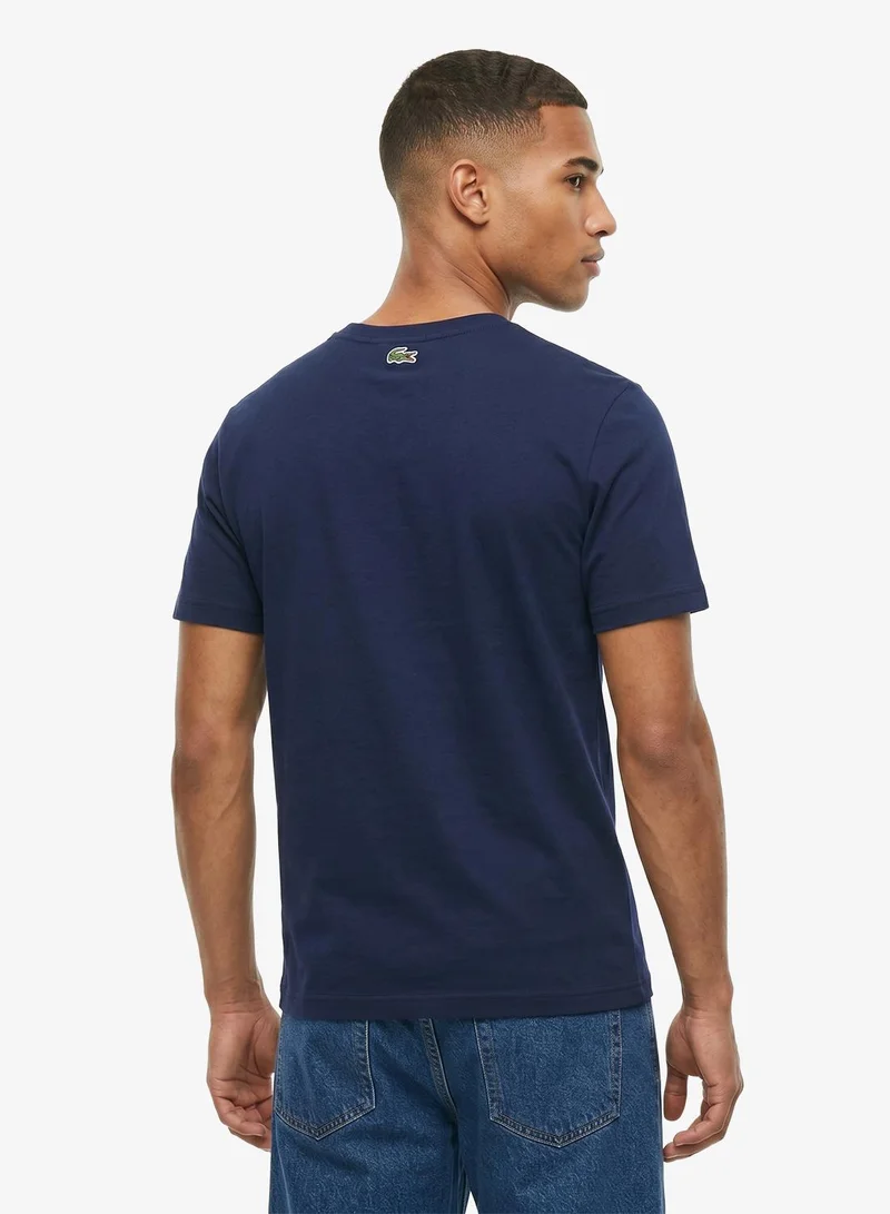 LACOSTE Regular Fit Printed Jersey T-Shirt