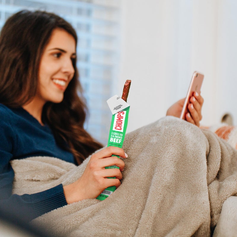 CHOMPS عصا لحم البقر المدخن بنكهة الهالبينو من تشومبس، 10 قطع - كيتو، باليو، Whole30، 10 جرام بروتين لحم خالي، خالي من الجلوتين، بدون سكر، غير معدّل وراثيًا - Image 5