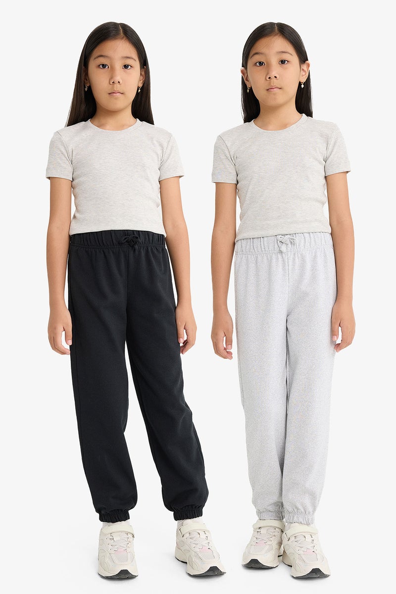 DeFacto Black Girl Girl 2 Piece Sweatpants Casual - Image 1