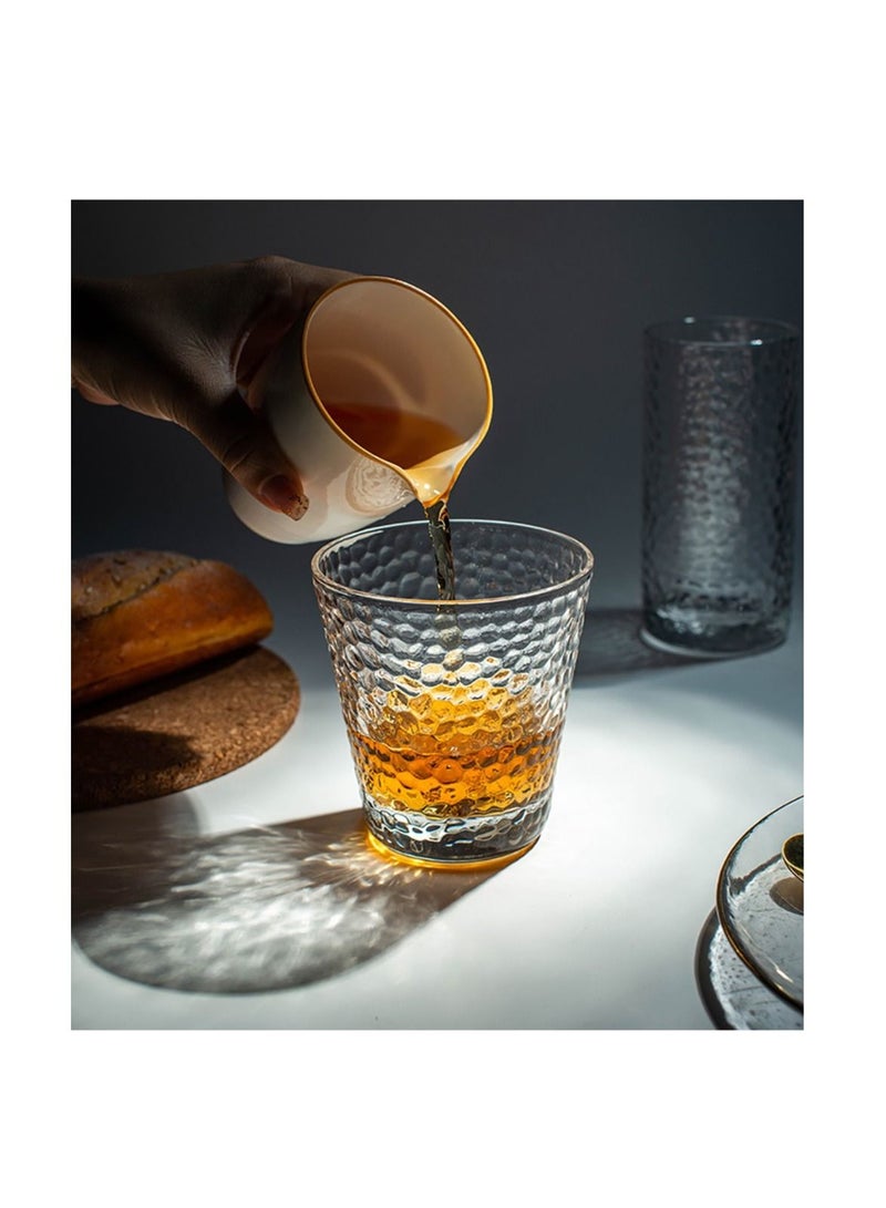 Y&D Drinking Glasses, Water Clear Tumbler Dishwasher Safe BPA FREE Durable Glassware Glass Cups, with Gold Rim (1Pcs)  - Image 2