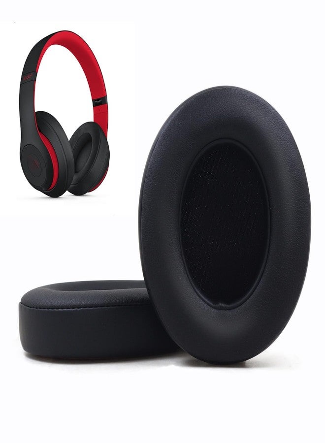 Niukeke Replacement Ear Pads Cushions Compatible with Beats Studio 3.0/2.0, Headphone Ear Covers with High Density Memory Foam, Soft Leather, Adaptive Beats Noise Cancelling Headphones Replacement Earpads - Image 1