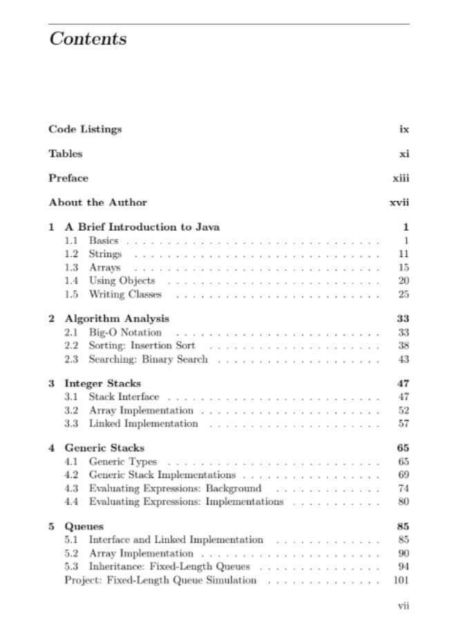 كتاب مقدمة مختصرة في تراكيب البيانات باستخدام لغة جافا - Image 4