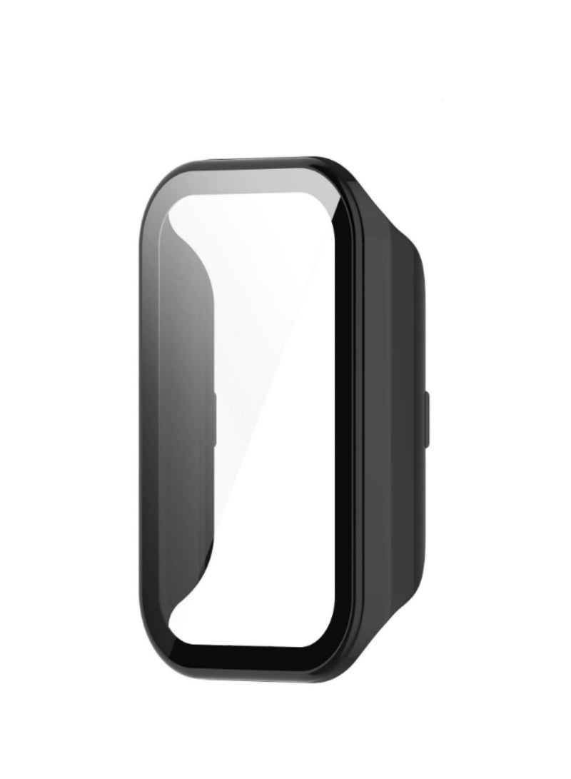 حالة الكمبيوتر تغطية + ريدمي باند 2 الزجاج الوفير الإطار حامي الدخن الذكية الفرقة 8 خفف من الزجاج حامي الشاشة النشطة - Image 1