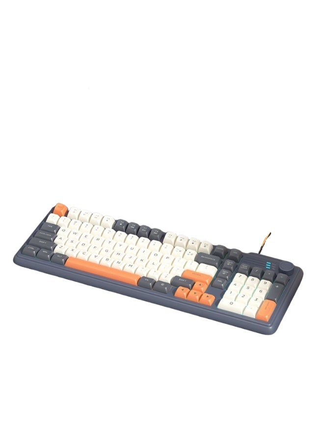 KUYING New Three Tone Ergonomic Office Keyboard Wired 
