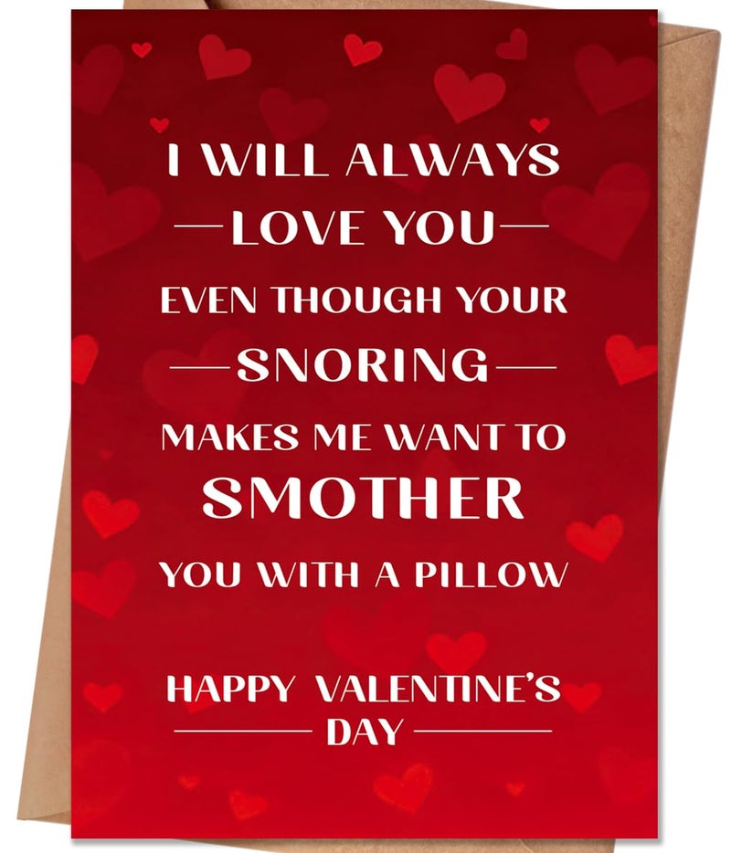 HEJOYN Valentines Day Gifts for Him, Valentines Day Card Gift for Husband Men, Funny Valentine's Day Card for Him, Mens Valentines Day Gifts - Image 1