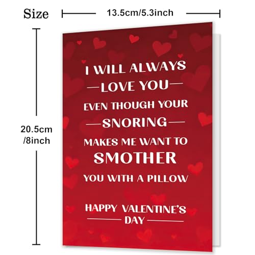 HEJOYN Valentines Day Gifts for Him, Valentines Day Card Gift for Husband Men, Funny Valentine's Day Card for Him, Mens Valentines Day Gifts - Image 3