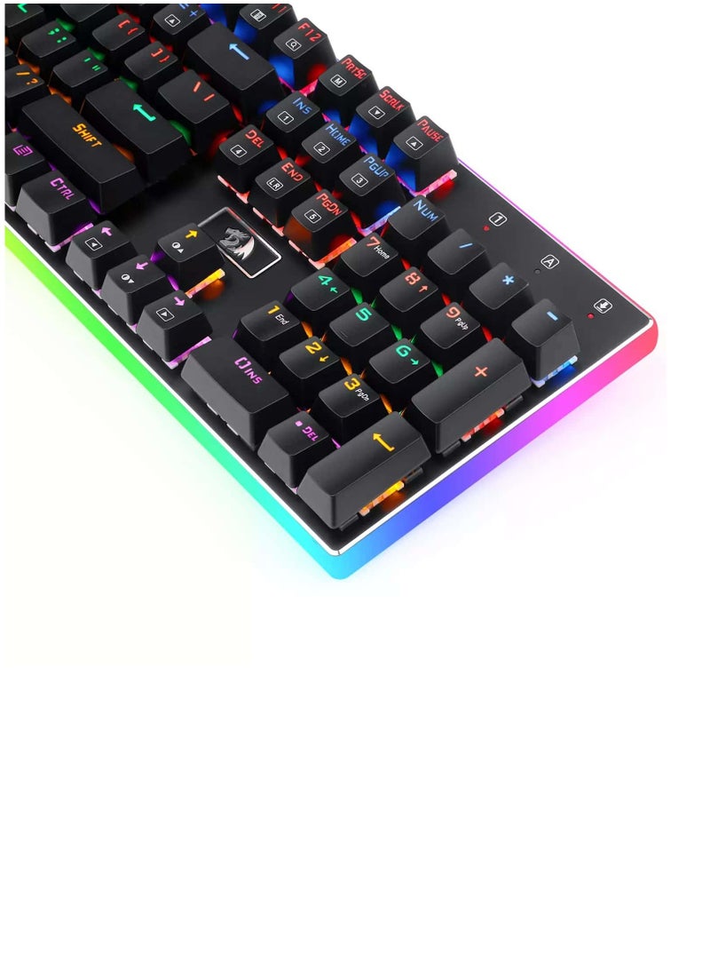 ريدراجون K577R KALI Gaming Mechanical Keyboard – Red Switches (Black) - Image 2