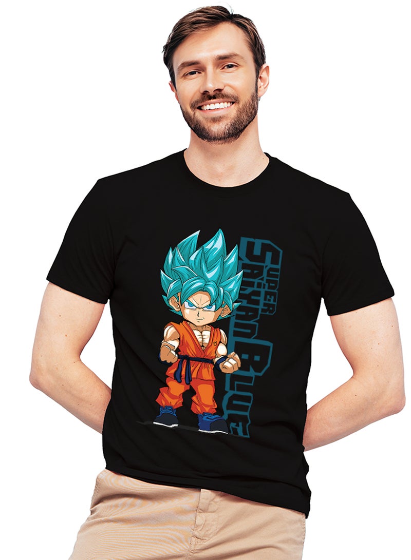 Fashion World Cotton T-shirt Printed with High-quality Anime Dragon Ball - Image 1