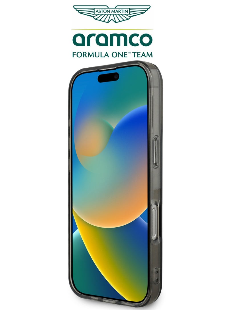 CG MOBILE iPhone 16 Pro Max case with strong back protection for the mobile phone. iPhone 16 Pro Max mobile phone case made of strong and luxurious PC/TPU. iPhone 16 Promax cover with a luxurious French design. Original cover iphone 16 Pro Max certified by the global brand Aston Martin (Aramco). Mobile iphone cover supports wireless charging MagSafe. Black - Image 5