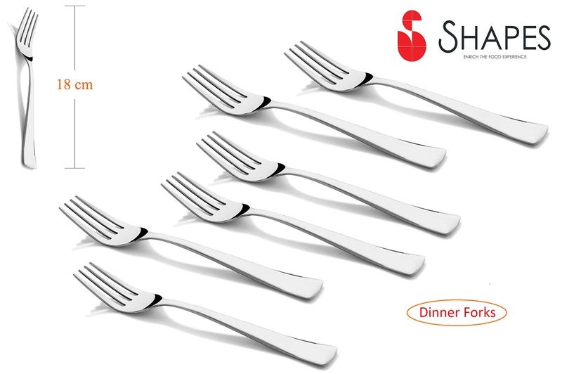 SHAPES Artic Premium Silver Stainless Steel Cutlery Set - 18 Pieces with Gift Box| Rust-Resistant, Dishwasher Safe, Elegant Design | Ideal for Home and Restaurant - Image 4