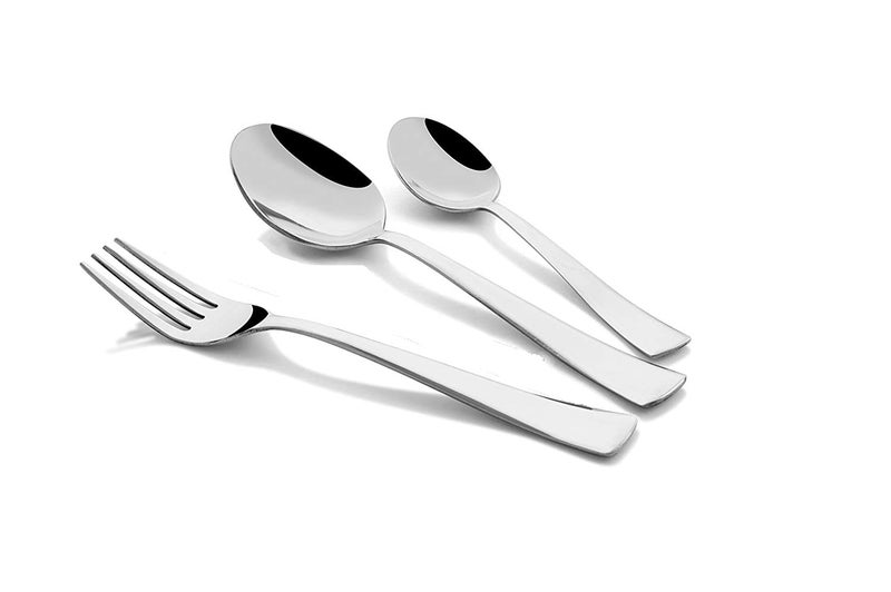 SHAPES Artic Premium Silver Stainless Steel Cutlery Set - 18 Pieces with Gift Box| Rust-Resistant, Dishwasher Safe, Elegant Design | Ideal for Home and Restaurant - Image 2