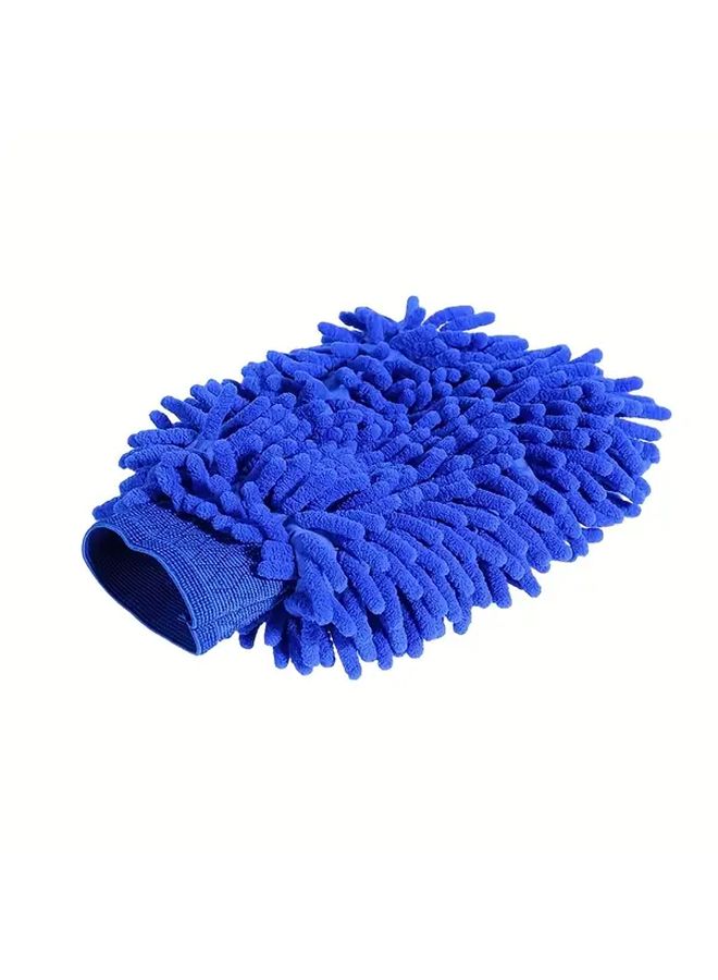 Random Color 1pc Double Sided Car Wash Glove Polyester Vehicle Cleaning Drying - Image 5