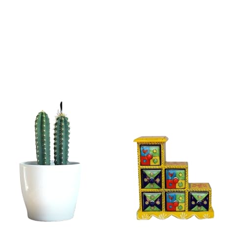 ^Kumudshree^ Kumudshree Rajasthani Painted Wooden Utility Box  - Image 1