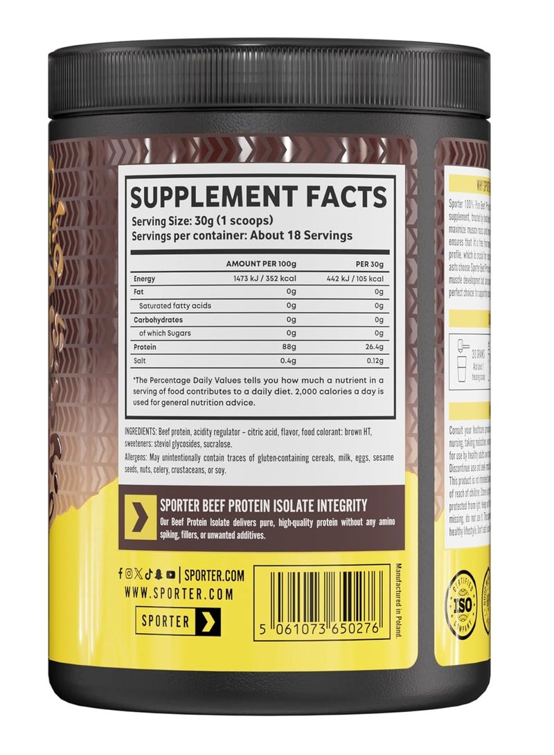 سبورتر بروتين لحم بقري معزول بنكهة الكولا، ٥٤٠ غرام | مسحوق بروتين لحم بقري مُحلل غني بالأحماض الأمينية ومحتوى عالٍ من البروتين - Image 2