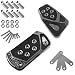 Eponcia 2PCS Car Pedal Covers 255In x 511In Automatic Transmission Gas and Brake Pedal Cover 531In x 311In AntiSlip Vehicle Foot No Drilling Treadle Accelerator Pedals Cover Accessories Black - Image 2
